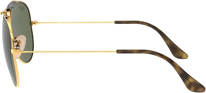 Ray-Ban RB3029 Outdoorsman II Aviator Sunglasses, Gold